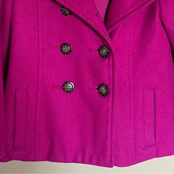 OLD NAVY | GIRLS PINK PEACOAT BUTTON HOODED COAT/JACKET SIZE XS - Picture 3 of 16